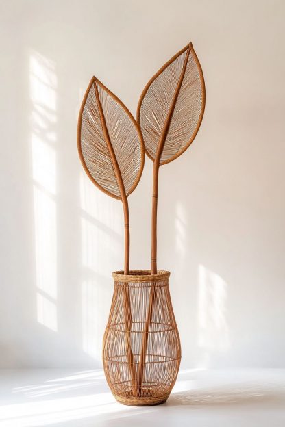Exquisite real flower arrangements made of rattan for wabi-sabi style dining tables, living rooms and homestays - Image 7