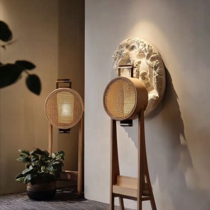 Japanese-style traditional Chinese style chandeliers, classical bamboo weaving living room and retro dining room atmosphere decorative lights have been installed - Image 6