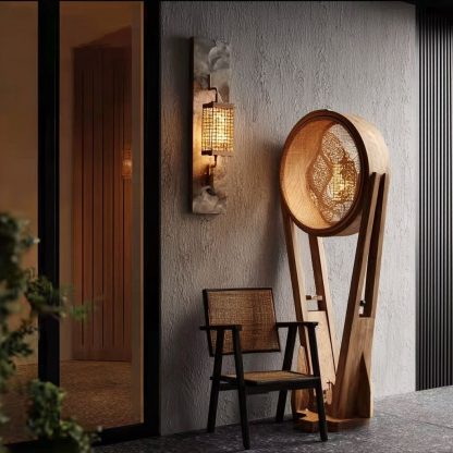 New Chinese-style rattan chandelier, Zen tea room, restaurant bar table lamp, retro homestay, hotel private room lighting fixtures - Image 7