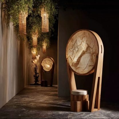 New Chinese-style creative solid wood floor lamps for living rooms, tea rooms, studies, and balconies with a high-end design sense - Image 7