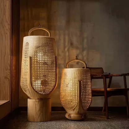 Retro handcrafted bamboo lantern chandeliers are suitable for corridor decoration in restaurants, hot pot restaurants, hotels and inns - Image 2