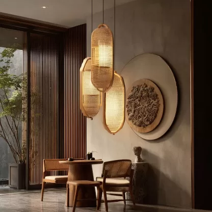 New Chinese-style creative solid wood floor lamp, high-end design floor table lamp for living room, tea room and study - Image 9
