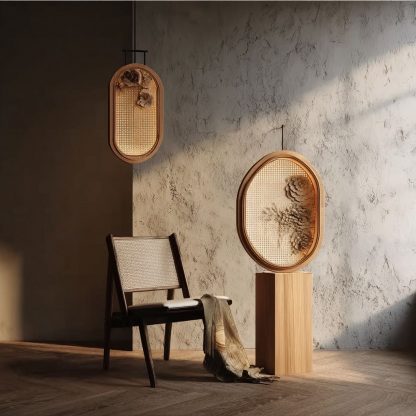 Xinzhong solid wood partition screen, gauze painting, custom partition lighting fixtures, storage racks, log style entrance screen lighting fixtures - Image 6