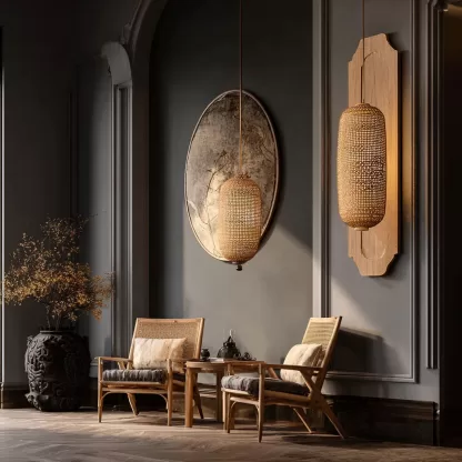 New Chinese-style creative solid wood floor lamps for living rooms, tea rooms, studies, high-end design sense floor lamps for foyers and halls - Image 9
