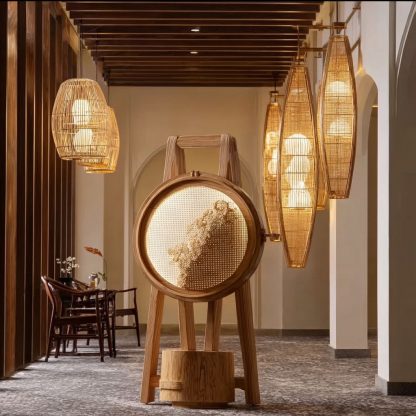 New Chinese-style chandeliers, Zen tea room, restaurant bar table lamps, retro homestay, hotel private room decorative lighting fixtures - Image 2