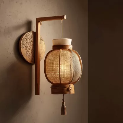 New Chinese-style creative solid wood floor lamps for living room, tea room, study, high-end design sense floor table lamps for bedroom and entrance hall - Image 7