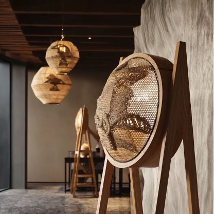 New Chinese-style creative solid wood floor lamps for living rooms, tea rooms, studies, and balconies with a high-end design sense - Image 4
