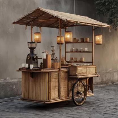 Outdoor food cart, snack cart, mobile trolley, camping picnic cart, campsite camping cart
