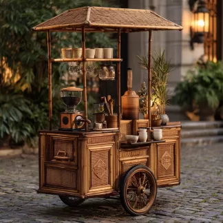 Agricultural and commercial carts, street vending decorations, rattan weaving sales carts, props, snack carts, square sales carts, shopping malls, homestays