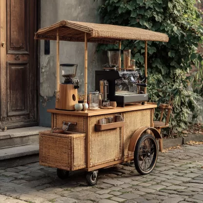 Three-wheeled bicycles for street vending, snack shops, Golden Street coffee carts, inverted donkey carts, night markets, and mobile food carts - Image 2