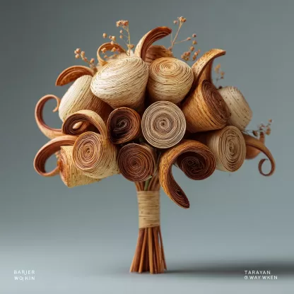 Wabi-sabi dried flower branches and natural dried branches are suitable for home, homestay, living room decoration, artificial flower interior decoration - Image 3