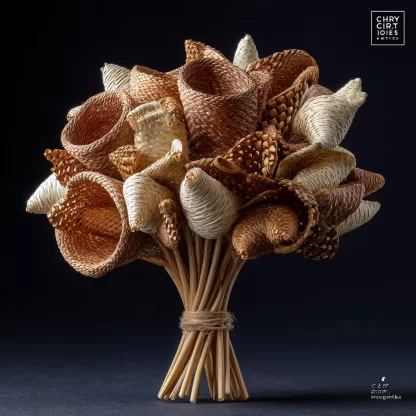 Artificial flower indoor art flower arrangement, table decoration, artificial flower photo props, artificial flower factory - Image 9