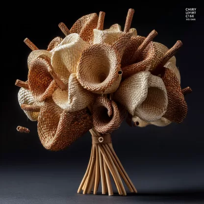 Creative decorative flower bouquets for homestay hotels, office vases, artificial flower decorations, combination bouquets, chrysanthemums - Image 7
