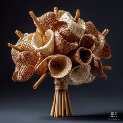 Creative decorative flower bouquets for homestay hotels, office vases, artificial flower decorations, combination bouquets, chrysanthemums - Image 9