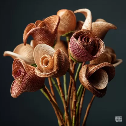 Real plant dried flowers and fruits, country-style decorative ornaments, can be used as materials for flower arrangement and as props for shooting artificial flowers - Image 4